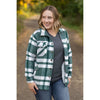 IN STOCK Norah Plaid Shacket - Classic Green and Grey Mix FINAL SALE