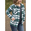 IN STOCK Norah Plaid Shacket - Classic Green and Grey Mix FINAL SALE