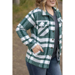 IN STOCK Norah Plaid Shacket - Classic Green and Grey Mix FINAL SALE