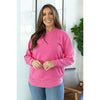 IN STOCK Vintage Wash Pullover - Hot Pink FINAL SALE