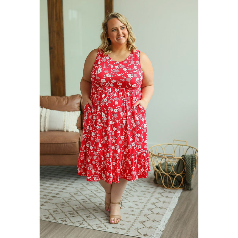 IN STOCK Bailey Dress - Red Floral