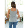 IN STOCK Lexi Lace Tank - Light Grey