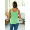 IN STOCK Lexi Lace Tank - Lime green