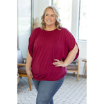 IN STOCK Darcy Dolman Top - Burgundy | Women's Flowy Top FINAL SALE