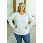 IN STOCK Leah Long Sleeve Top - White | Women's Casual Top