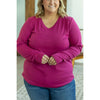 IN STOCK Leah Long Sleeve Top - Magenta | Women's Casual Top