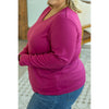 IN STOCK Leah Long Sleeve Top - Magenta | Women's Casual Top