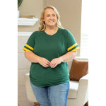 IN STOCK Kylie Tee - Green Bay Green and Yellow FINAL SALE