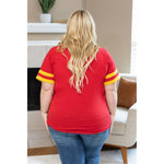 IN STOCK Kylie Tee - Kansas City Red and Yellow FINAL SALE