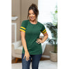 IN STOCK Kylie Tee - Green Bay Green and Yellow FINAL SALE