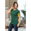 IN STOCK Kylie Tee - Green Bay Green and Yellow FINAL SALE