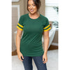 Kylie Tee - Green Bay Green and Yellow | Women's Top