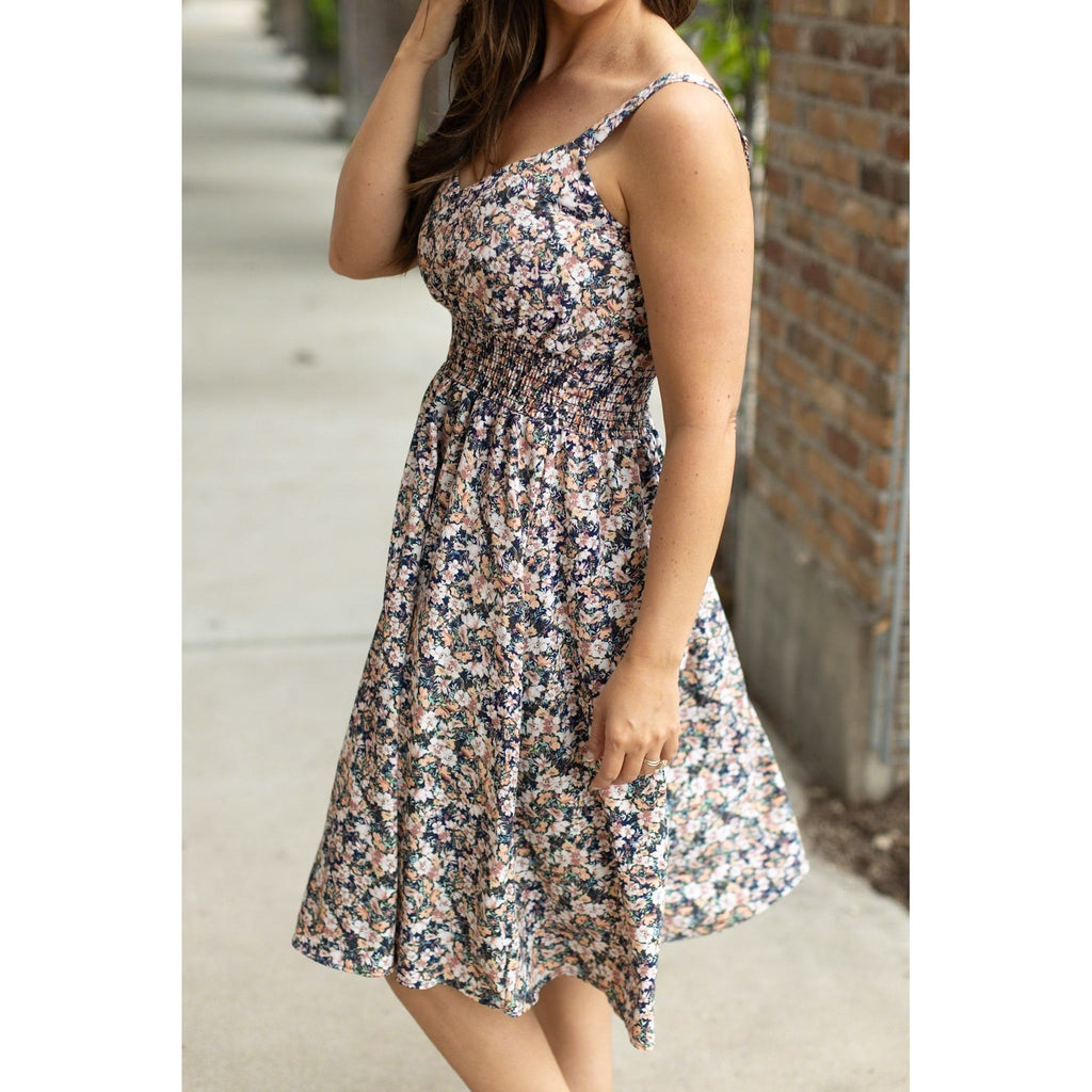 Cassidy Midi Dress - Micro Vintage Floral | Women's Dress