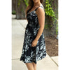 IN STOCK Cassidy Midi Dress - Black and White Floral | Women’s Dress FINAL SALE