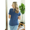 IN STOCK Sophie Pocket Tee - Blue | Women's Short Sleeve