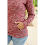 IN STOCK Hannah Pocket Pullover - Red