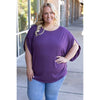 Darcy Dolman - Dark Purple | Women's Flowy Top