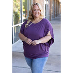 IN STOCK Darcy Dolman - Dark Purple | Women's Flowy Top