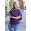 IN STOCK Darcy Dolman - Dark Purple | Women's Flowy Top