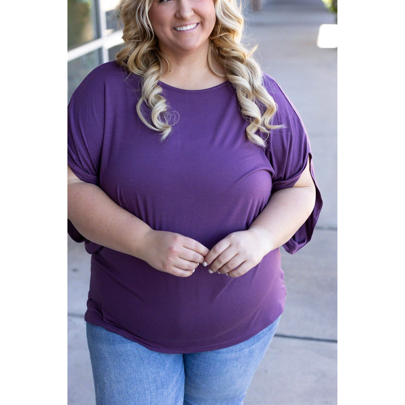 IN STOCK Darcy Dolman - Dark Purple | Women's Flowy Top