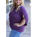 IN STOCK Darcy Dolman - Dark Purple | Women's Flowy Top