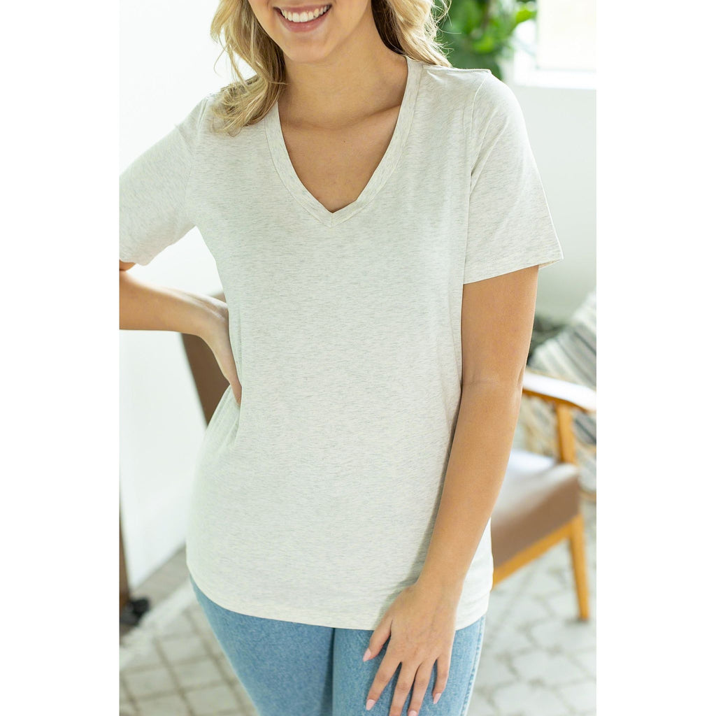 white short sleeve womens top