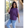 IN STOCK Darcy Dolman - Dark Purple | Women's Flowy Top