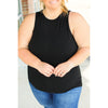 IN STOCK Tara Ribbed Tank - Black