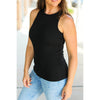 IN STOCK Tara Ribbed Tank - Black