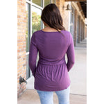 IN STOCK Long Sleeve Sarah Ruffle - Purple | Women's Top