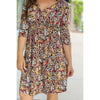 taylor dress mocha floral womens dress fall