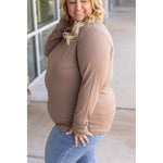 IN STOCK Larissa Long Sleeve - Mocha | Women's V-Neck Top FINAL SALE