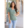 IN STOCK Olivia Tee - Sage | Women's Short Sleeve FINAL SALE