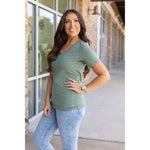 IN STOCK Olivia Tee - Sage | Women's Short Sleeve FINAL SALE