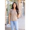 IN STOCK Olivia Tee - Mocha | Women's Short Sleeve