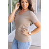 IN STOCK Olivia Tee - Mocha | Women's Short Sleeve