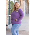 IN STOCK Leah Long Sleeve Top - Purple | Women's Casual Top