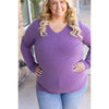 IN STOCK Leah Long Sleeve Top - Purple | Women's Casual Top