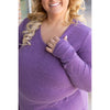 IN STOCK Leah Long Sleeve Top - Purple | Women's Casual Top