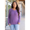 IN STOCK Leah Long Sleeve Top - Purple | Women's Casual Top