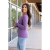 IN STOCK Leah Long Sleeve Top - Purple | Women's Casual Top