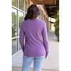 IN STOCK Leah Long Sleeve Top - Purple | Women's Casual Top