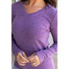 IN STOCK Leah Long Sleeve Top - Purple | Women's Casual Top