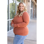 IN STOCK Leah Long Sleeve Top - Pumpkin | Women's Casual Top FINAL SALE