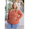 IN STOCK Leah Long Sleeve Top - Pumpkin | Women's Casual Top FINAL SALE