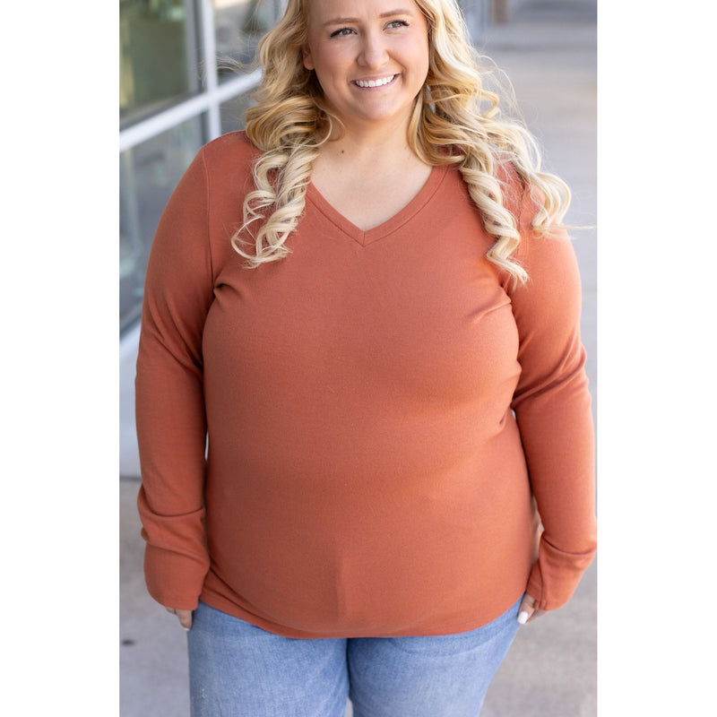 IN STOCK Leah Long Sleeve Top - Pumpkin | Women's Casual Top FINAL SALE