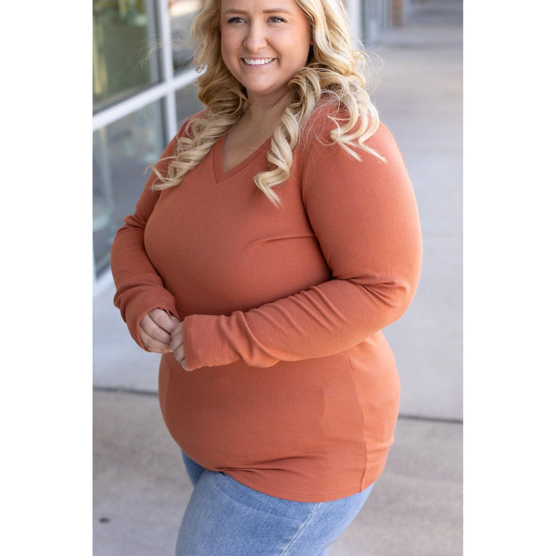 IN STOCK Leah Long Sleeve Top - Pumpkin | Women's Casual Top FINAL SALE