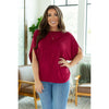 IN STOCK Darcy Dolman Top - Burgundy | Women's Flowy Top FINAL SALE