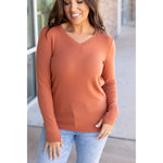 Leah Long Sleeve Top - Pumpkin | Women's Top