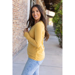 IN STOCK Leah Long Sleeve Top - Mustard | Women's Casual Top FINAL SALE